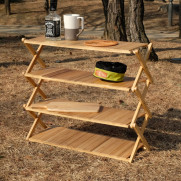 밴프 와이드70 우드쉘프 4단