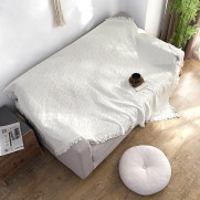 양면블랭킷 헤링본화이트
